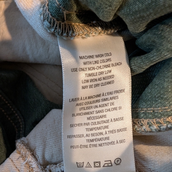 Free People Terra Utility Pant Size medium Slouchy Relaxed Fit Cropped NWOT - Picture 14 of 16